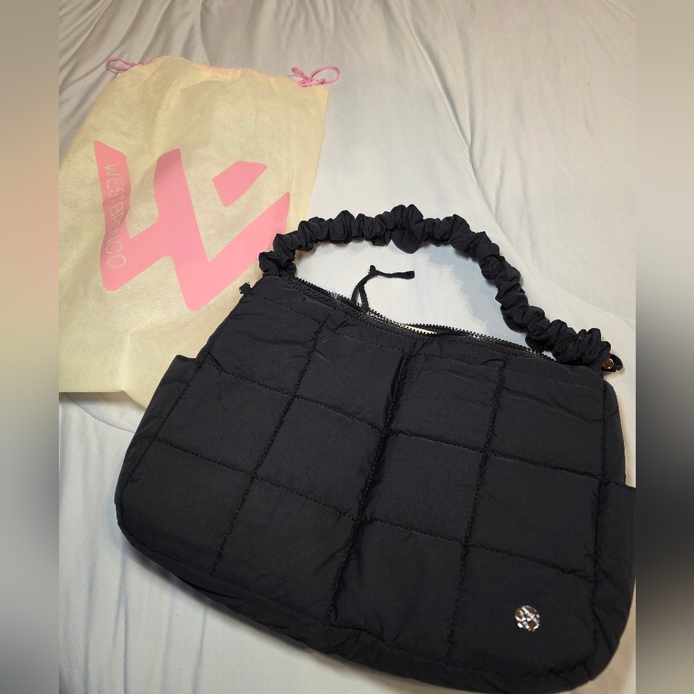 Black Quilted Crossbody Bag